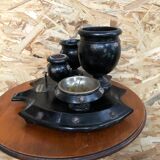Old napoleon smoking tray 3 wood badge