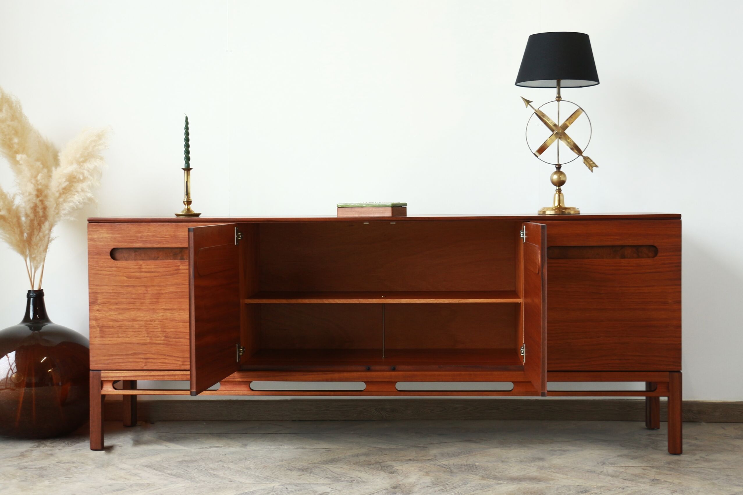 Sideboard teak and walnut 60