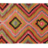 Anatolian handmade kilim rug 282 cm x 175 cm