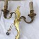 Paire d'appliques bronze
