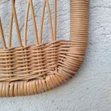 Vintage rattan headboard