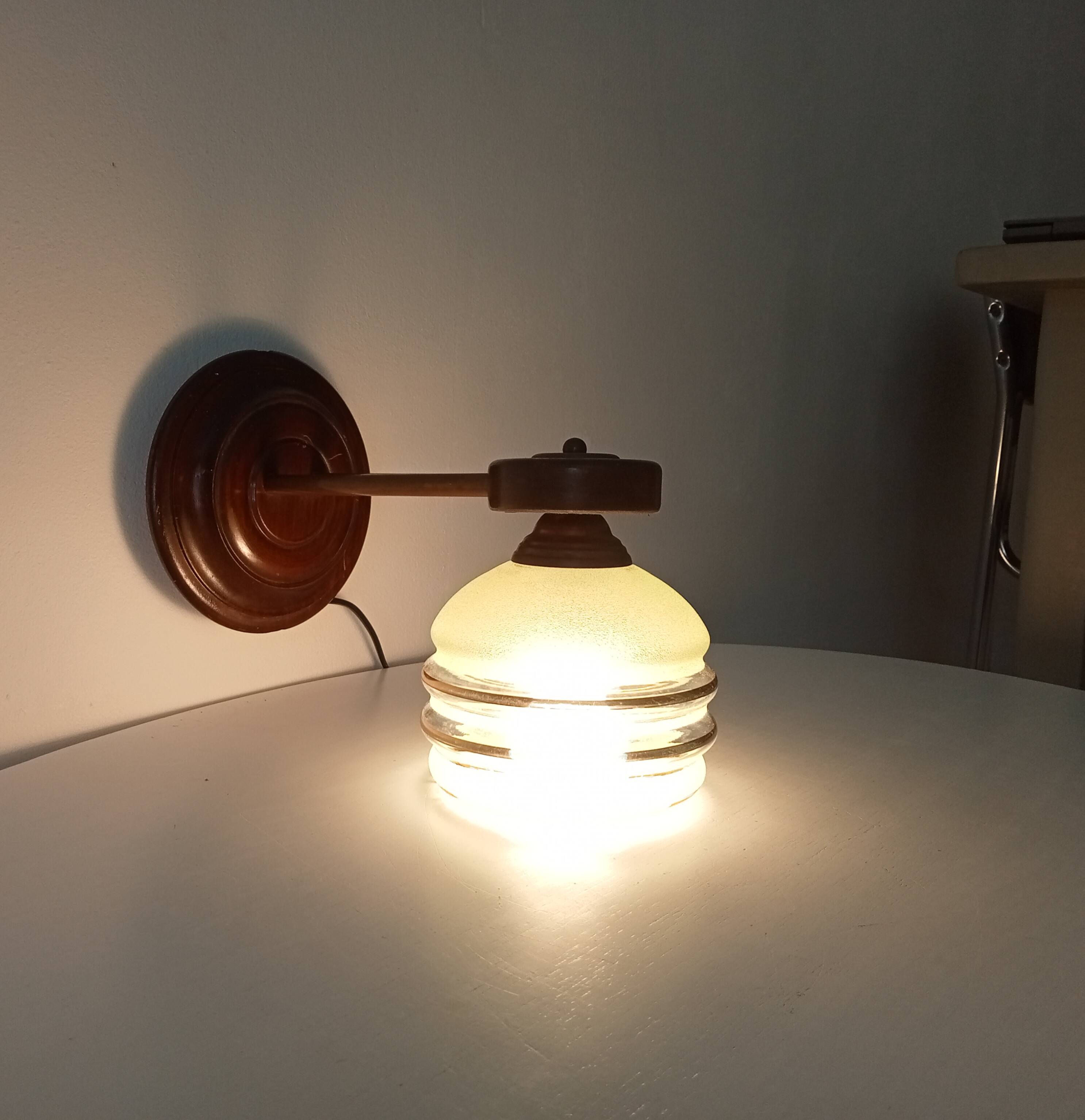 50s art deco wall light