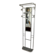 Vintage brushed aluminium coat rack from the 1950s.