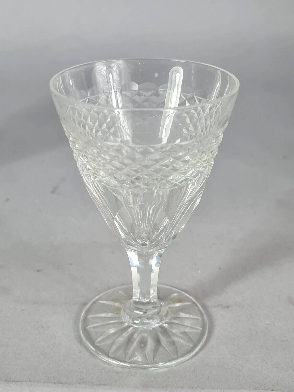 Set of 6 antique cut crystal aperitif glasses. Perfect condition. SC