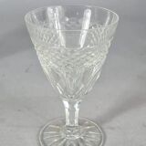 Set of 6 antique cut crystal aperitif glasses. Perfect condition. SC