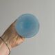 Blue opaline glass vase