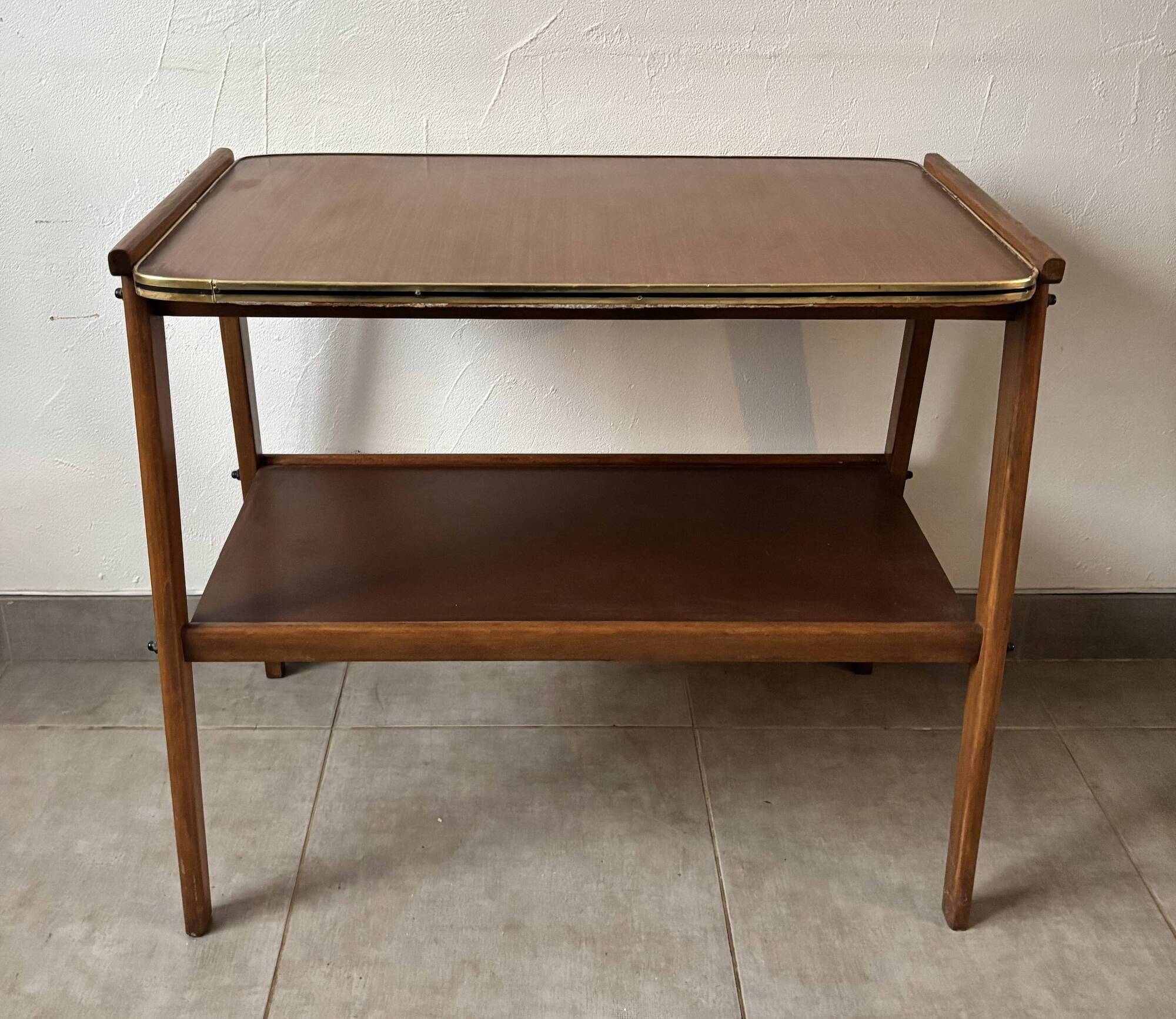 Sideboard / Vintage Scandinavian bar cart in teak (1960s)