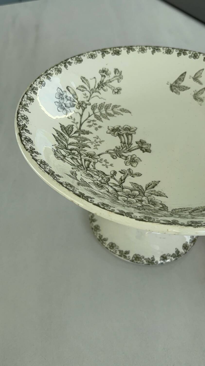French ironstone fruit bowl, St Amand, Denise model