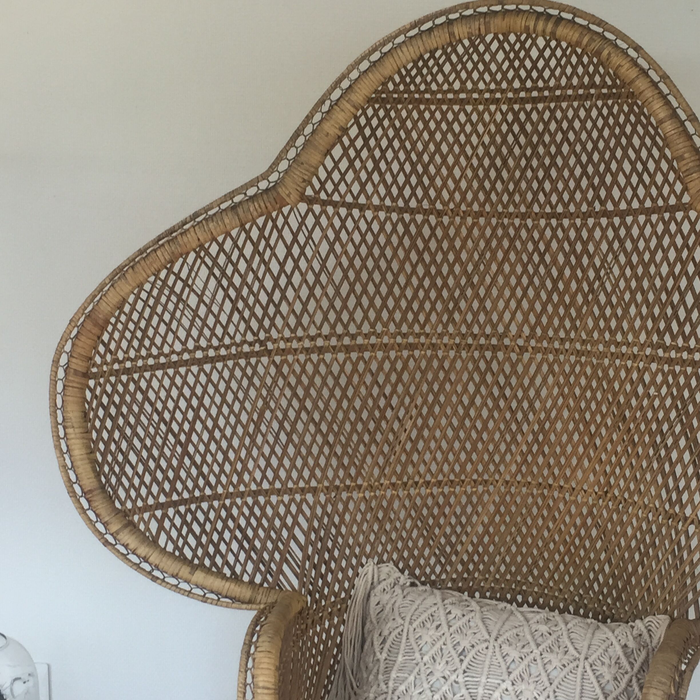 Emmanuelle vintage rattan armchair