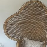 Emmanuelle vintage rattan armchair