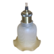 Suspension in opaline & brass – soft light and retro charm