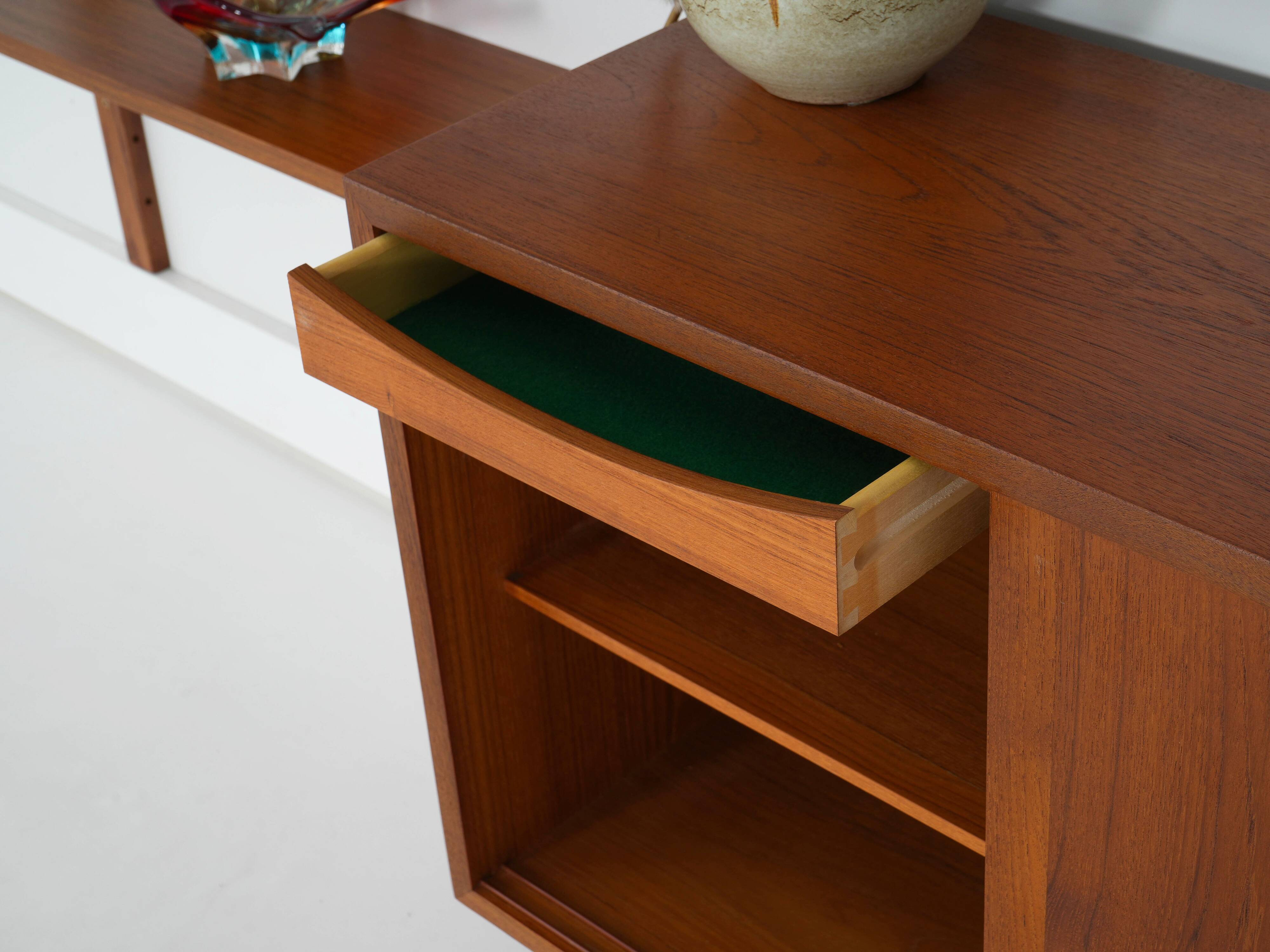 Teak modular shelving unit, Danish design, 1960s, made in Denmark