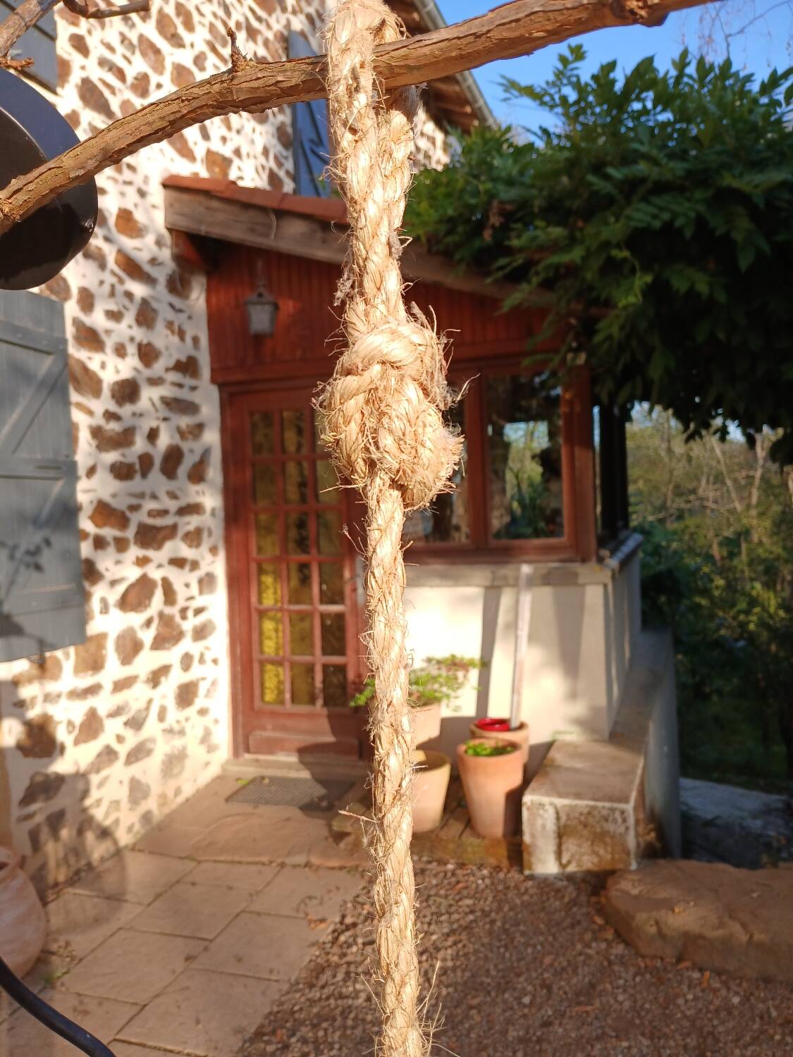 Natural rattan pendant light