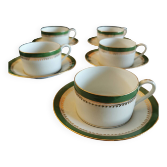 Set of 5 cups with bowls