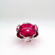 Bowl - Josef Hospodka - Sommerso Bohemian Crystal Pink