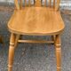 4 Windsor Wheelback English chairs in solid curved wood interior's