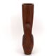 Grand vase jarre à anses sculptural en bois, années 50