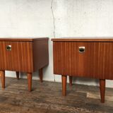Pair of teak bedside tables 1950/1960