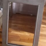 19th century wooden beaded mirror