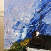 Painting painted with a knife