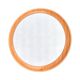 Round wall mirror, veb spanplattenwerk gotha germany, 1970s.
