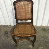 Suite of 6 Louis XV chairs in oak, 19th century