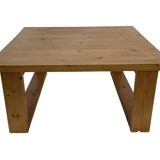 Vintage coffee table pinewood minimalist 1960s