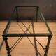Table basse  rectangulaire  metal et verre