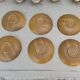 Stoneware coffee set niderviller model fauve - vintage - hand decoration