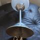Chandelier suspension frame aluminum globe glass vintage art deco style