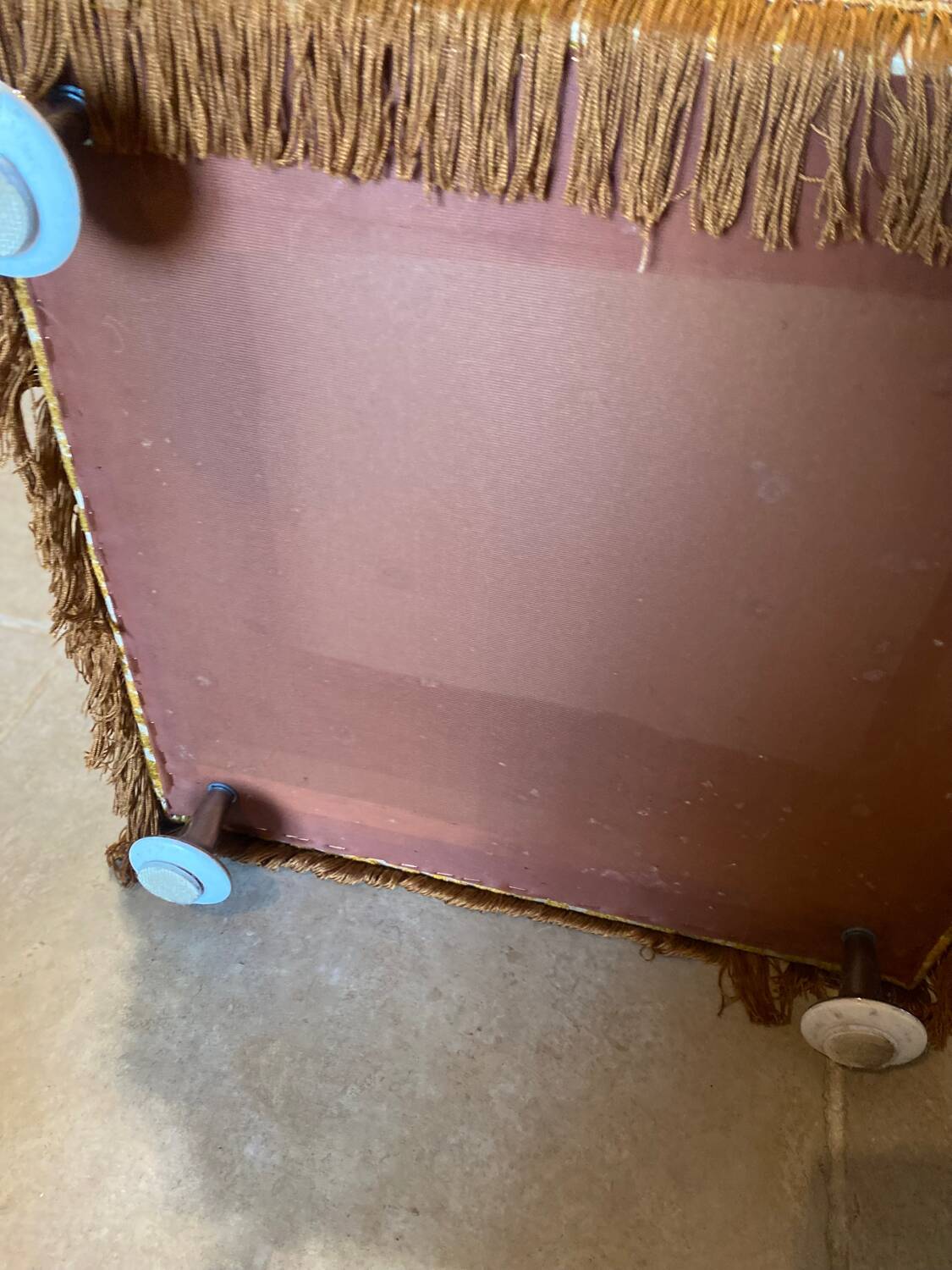 Vintage pouf or footrest