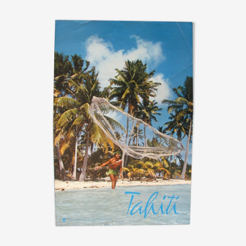 Advertising poster - tourism in Tahiti - photo by Erwin Christian