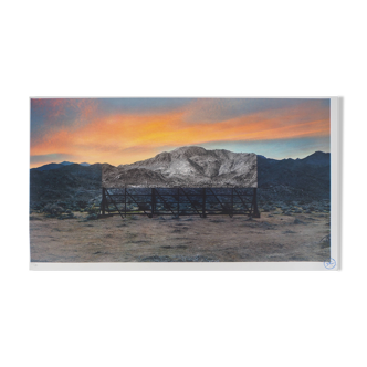 Original signed lithograph by JR: Death Valley, 2021