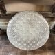 Old Wall Lamp Molded Glass + Support Metal Black Vintage