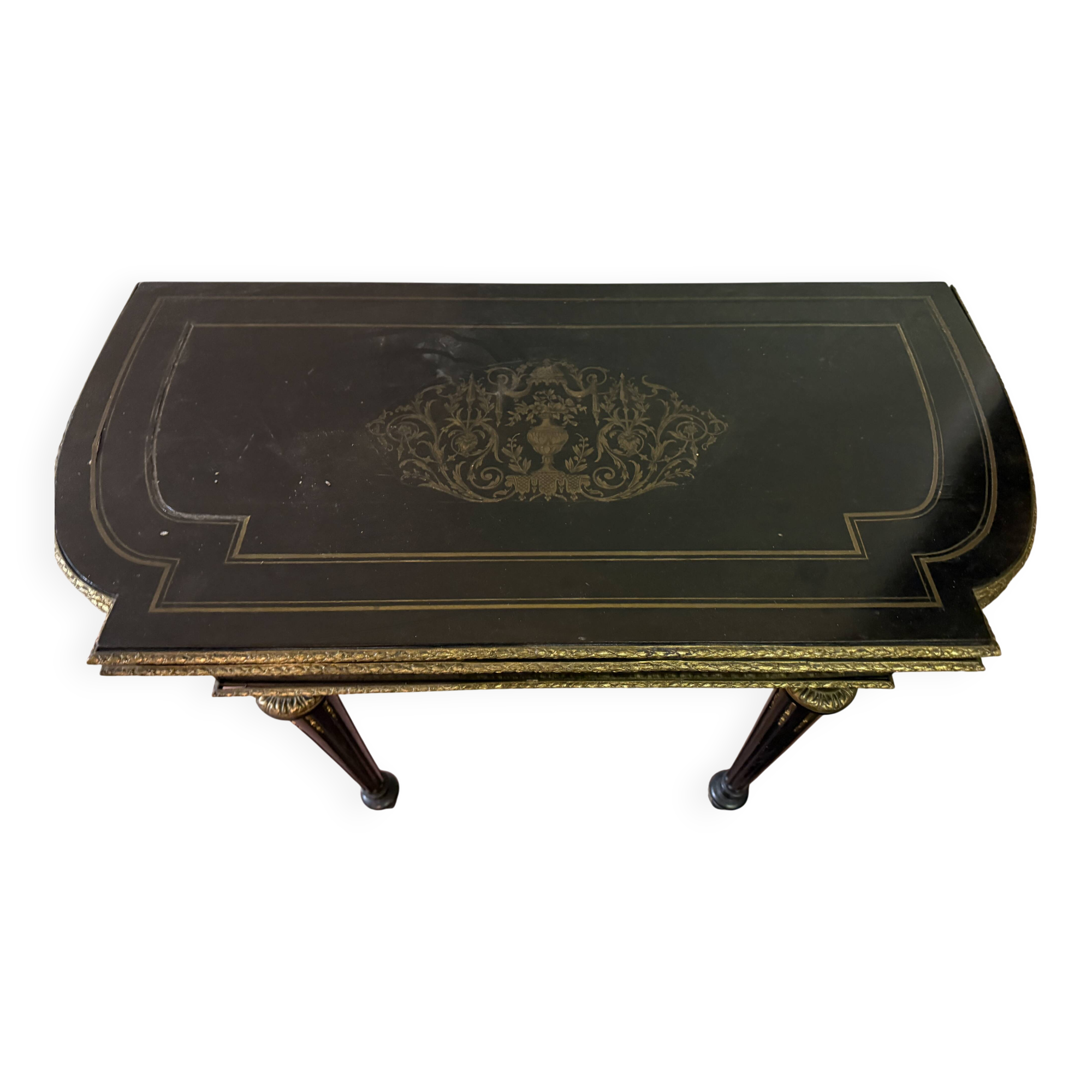 black half-moon table Napoleon III