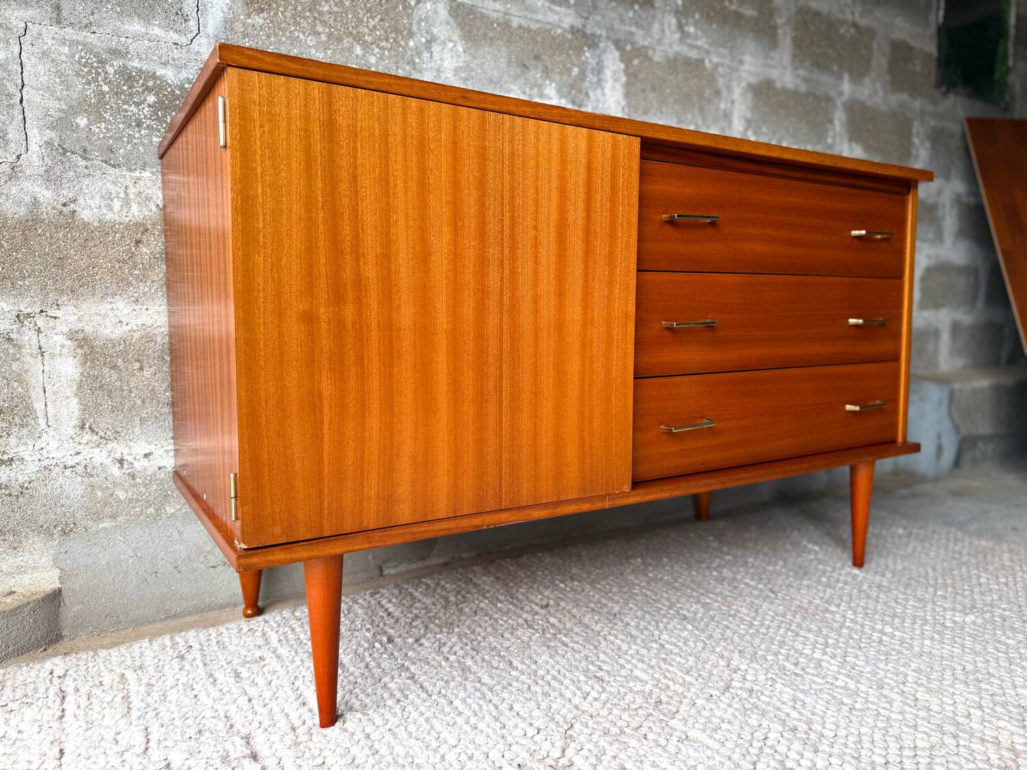Vintage Scandinavian teak sideboard - 1960s/70s