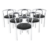 6 “Locus Solus” Chairs by Gae Aulenti for Poltronova, 1960s