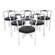 6 “Locus Solus” Chairs by Gae Aulenti for Poltronova, 1960s