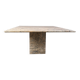 Table à manger en granit carré vintage, années 1970
