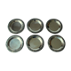6 stainless steel coasters by WMF - marked - Vintage from the 60s