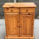 Buffet 2 portes et 2 tiroirs en pin massif