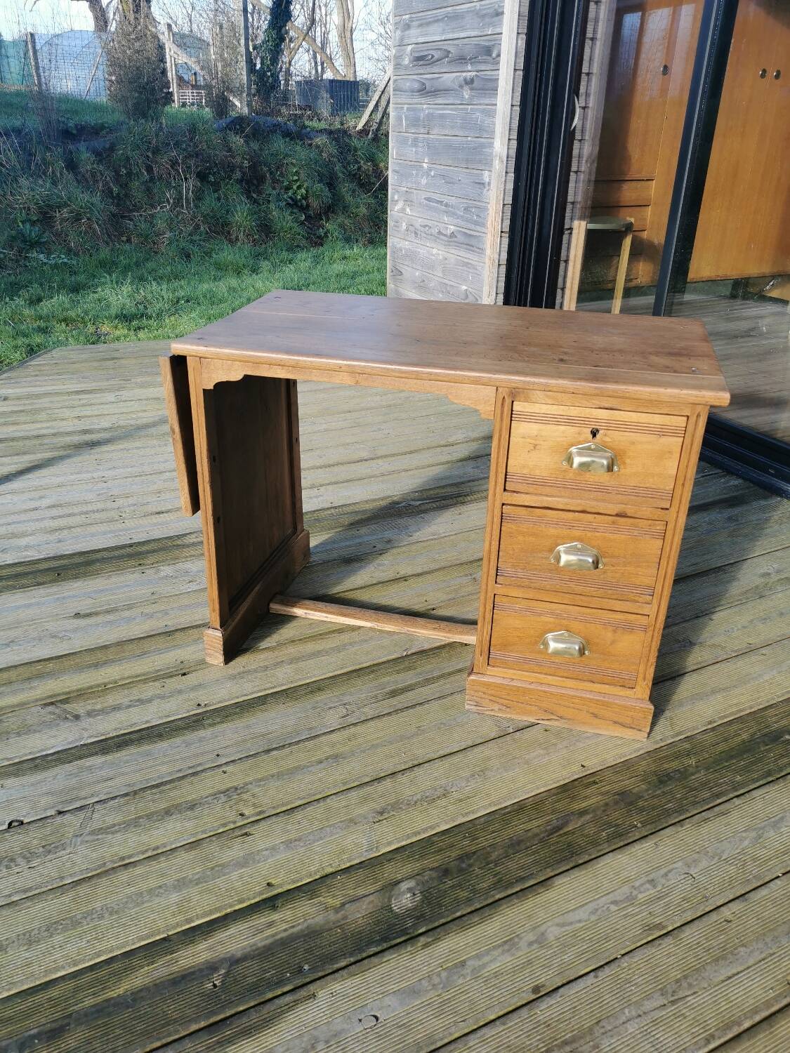 Oak administration desk