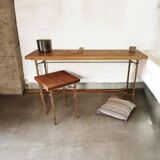 Wrought iron console imitating ivy