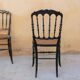 Napoleon III wooden and canning chair, 1920s