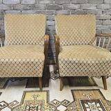 Pair of vintage 1950s armchairs