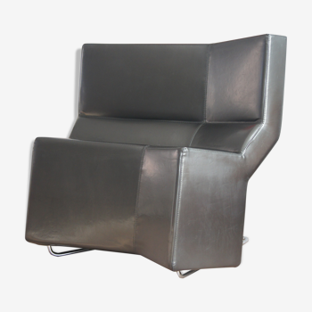 Anthracite Chaos armchair by Konstantin Grcic