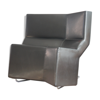 Anthracite Chaos armchair by Konstantin Grcic