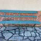 Antique folding garden bench