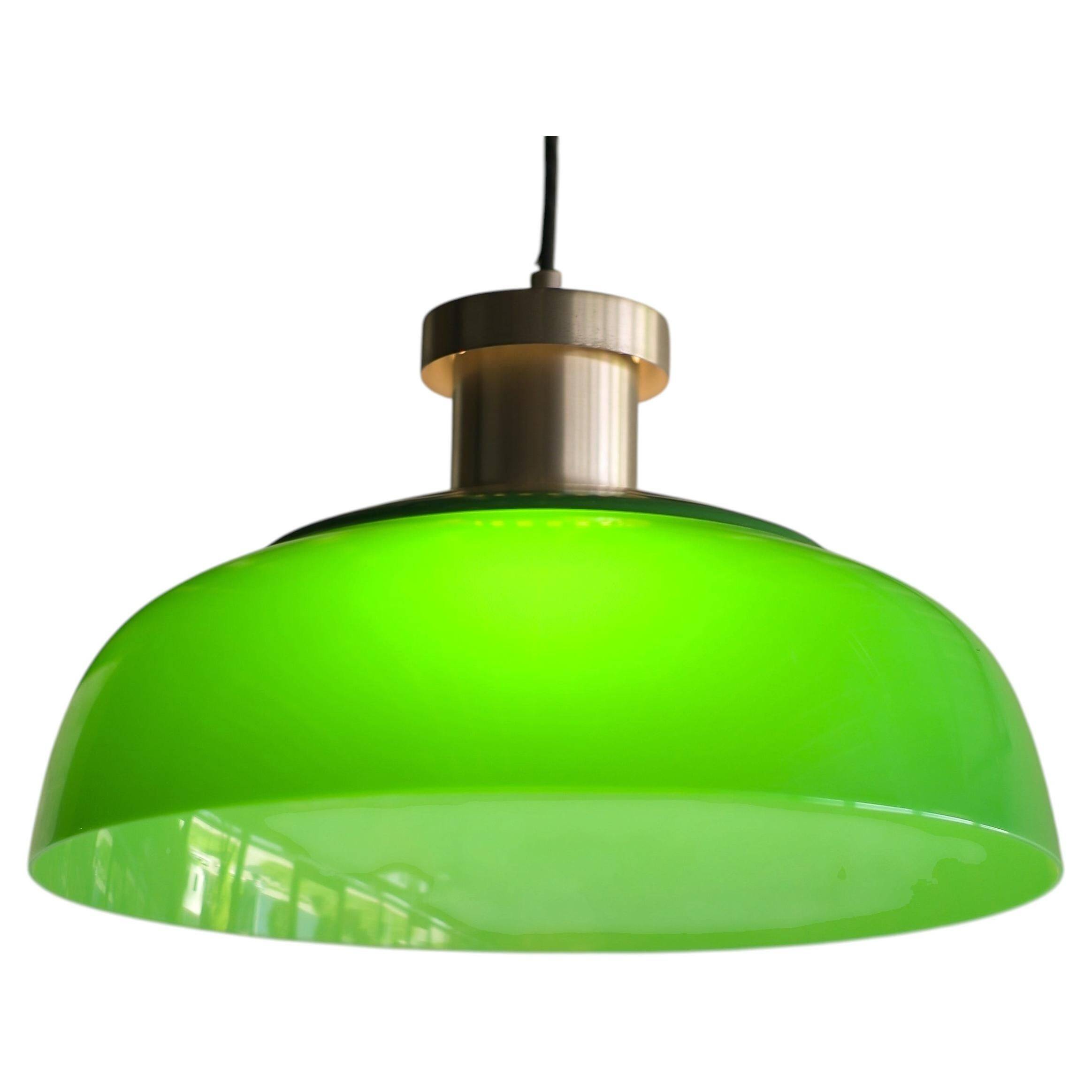 Achille & Pier Giacomo Castiglioni - Model 4017 Green Acrylic Pendant Lamp