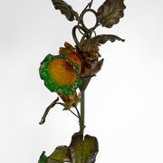 Japanese-style Heron floor lamp, Art Nouveau, France, circa 1900